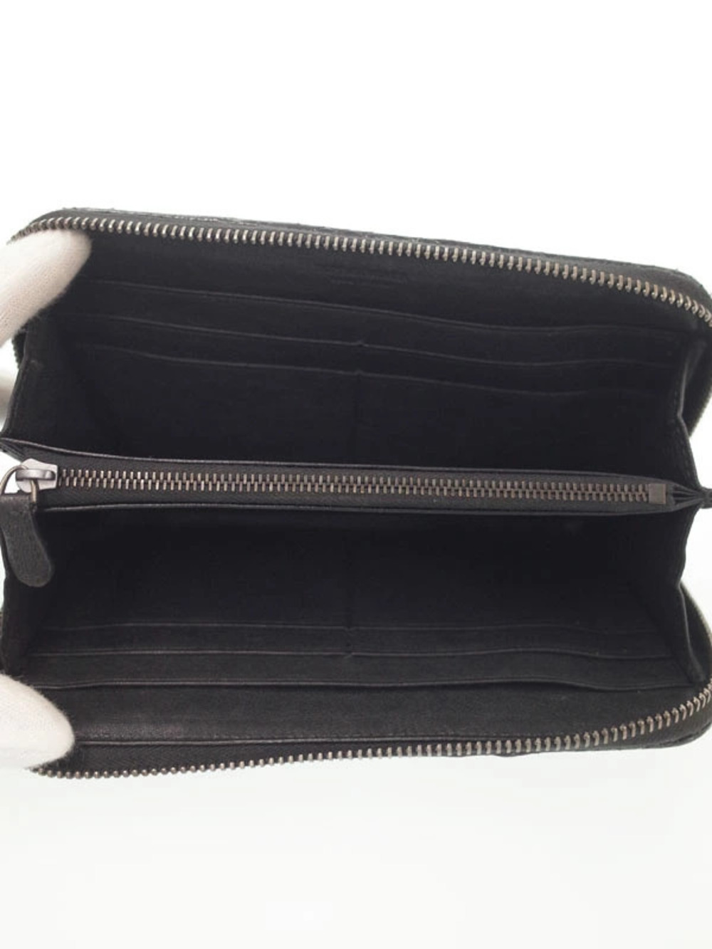 Bottega Veneta Intrecciato Round Zipper Long Wallet - Picture 3 of 5